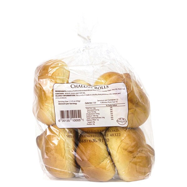 slide 5 of 13, Dakota Bread Challah Rolls, 6 ct