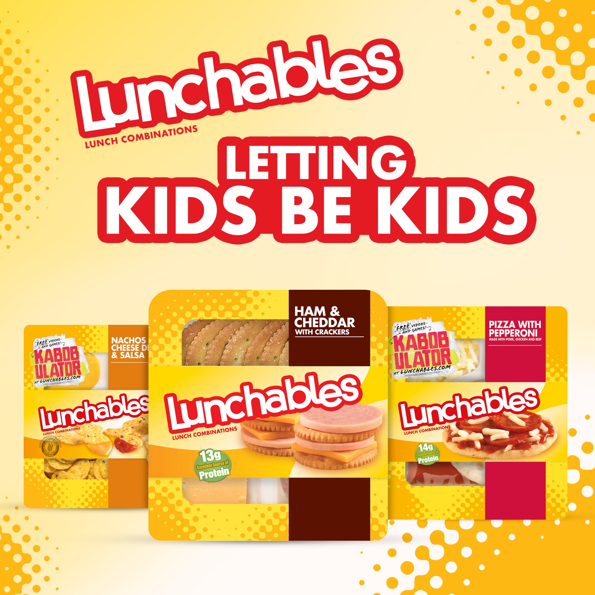 slide 5 of 7, Lunchables Ham & Cheddar Cheese Snack Kit with Crackers Tray, 3.2 oz