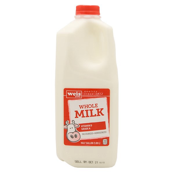 slide 1 of 1, Weis Quality Grade A Whole Milk, 64 fl oz