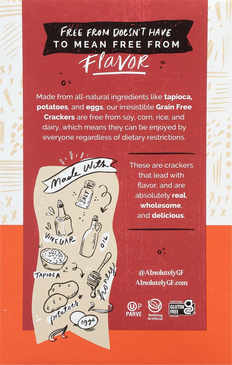 slide 11 of 13, Absolutely Gluten Free Absolutely!® gluten free crackers, original, 4.4 oz