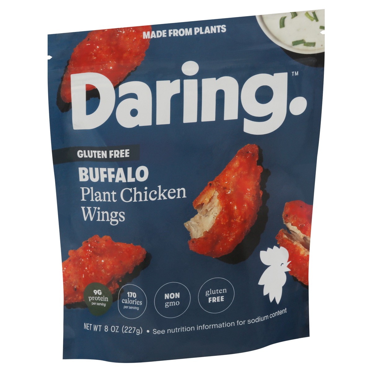 slide 9 of 9, Daring Plant Based Buffalo Chicken Wings, 8 oz