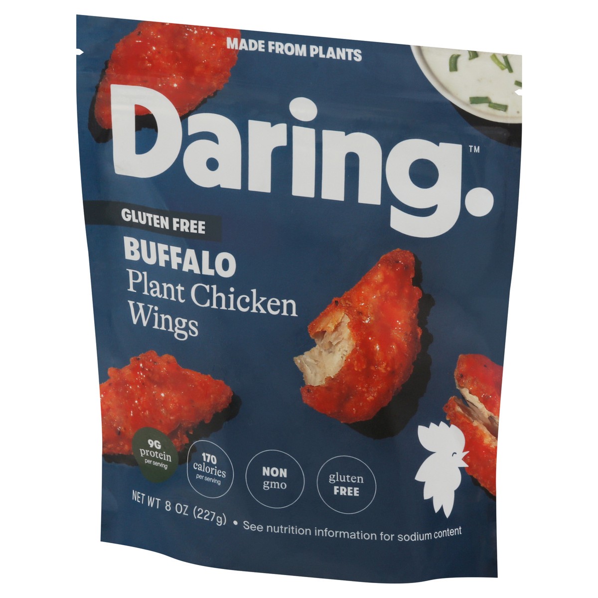 slide 6 of 9, Daring Plant Based Buffalo Chicken Wings, 8 oz