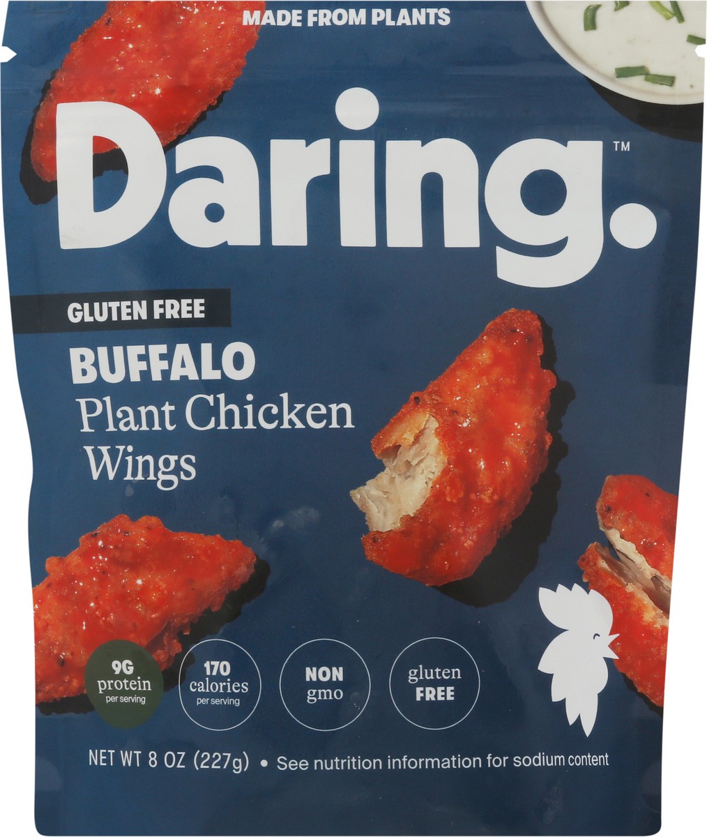 slide 8 of 9, Daring Plant Based Buffalo Chicken Wings, 8 oz