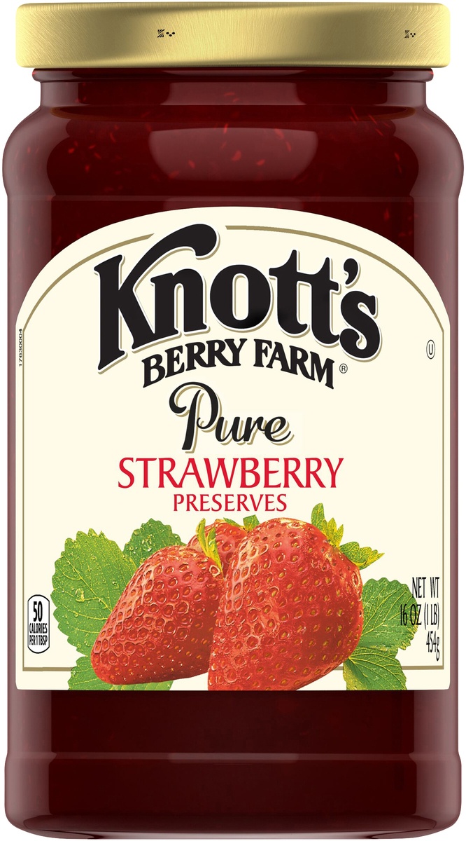 slide 8 of 10, Knott's Strawberry Preserves, 16 oz