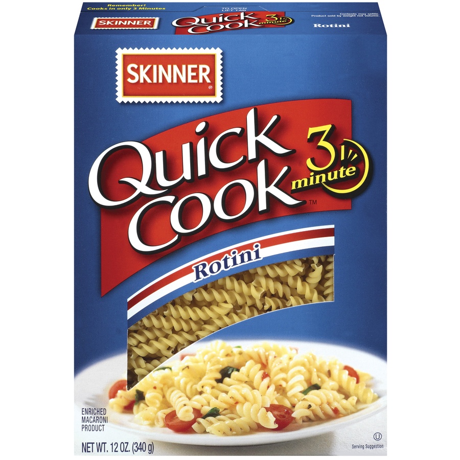 slide 1 of 3, Skinner Rotini Quick Cook Pasta, 1 ct