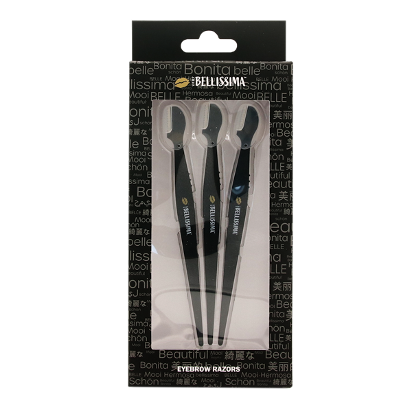 slide 1 of 1, Bellissima Eyebrow Razors, 3 ct