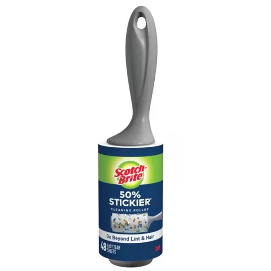 slide 1 of 1, Scotch-Brite 50% Stickier Lint Roller, 48 ct