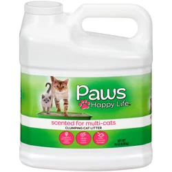 Paws Happy Life Cat Litter, Scented For Multi Cats, Scoopable