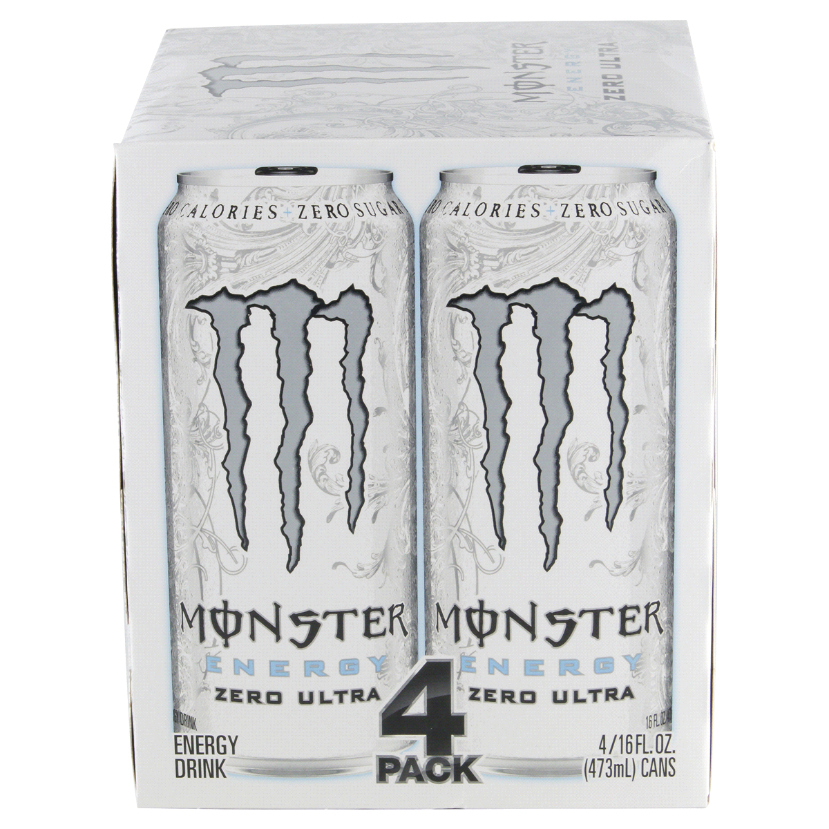 slide 73 of 73, Monster Energy Monster Zero Ultra Energy Drink - 4pk/16 fl oz Cans, 4 ct; 16 oz