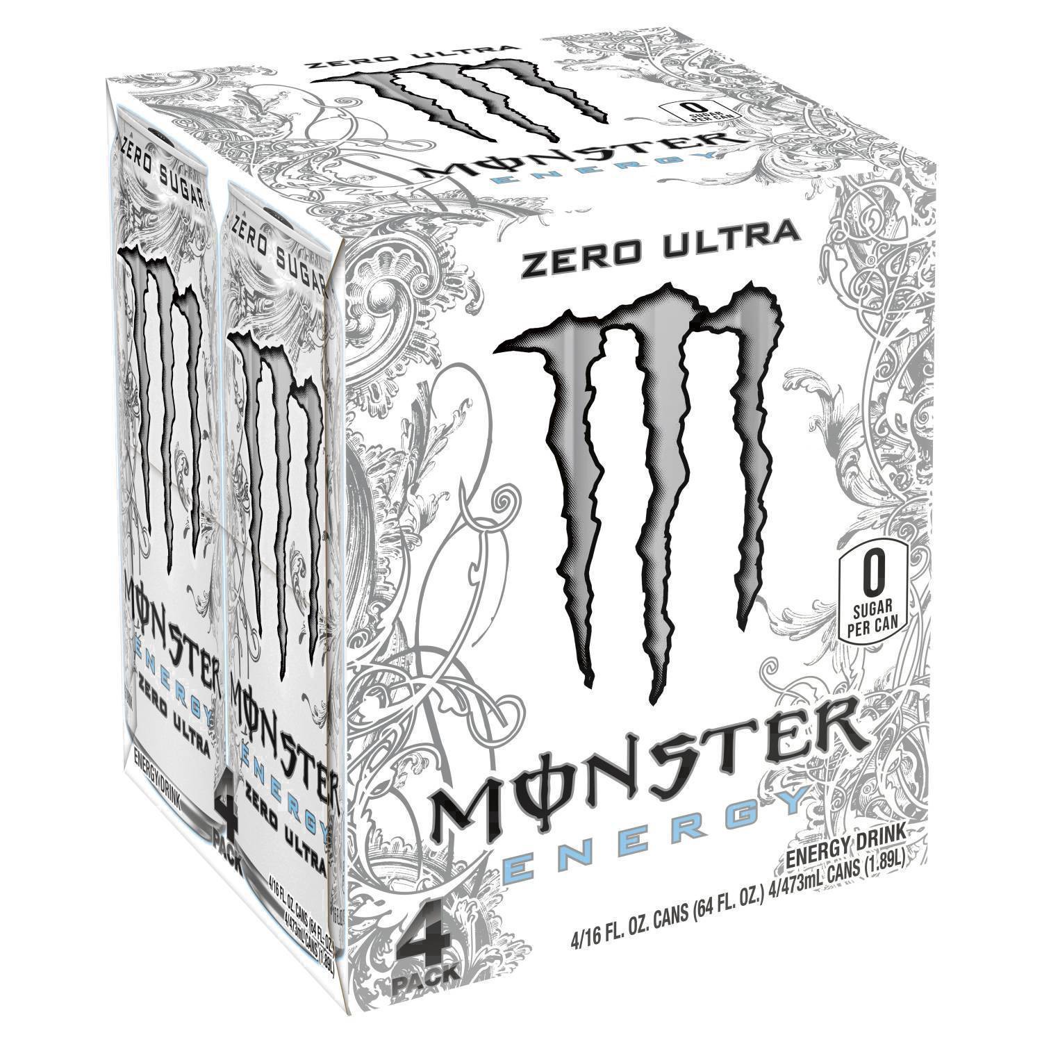 slide 33 of 73, Monster Energy Monster Zero Ultra Energy Drink- 4 ct; 16 oz, 4 ct; 16 oz