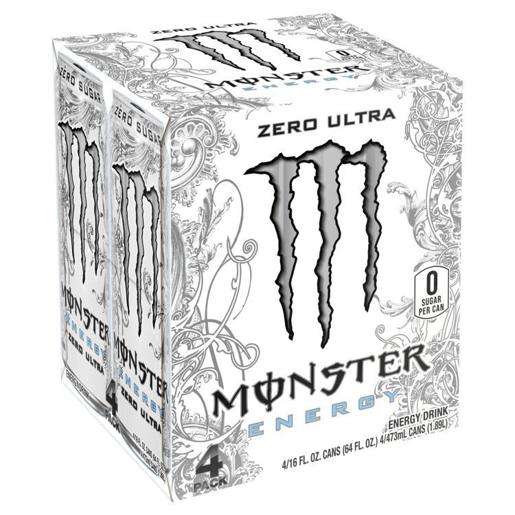 slide 56 of 73, Monster Energy Monster Zero Ultra Energy Drink - 4pk/16 fl oz Cans, 4 ct; 16 oz