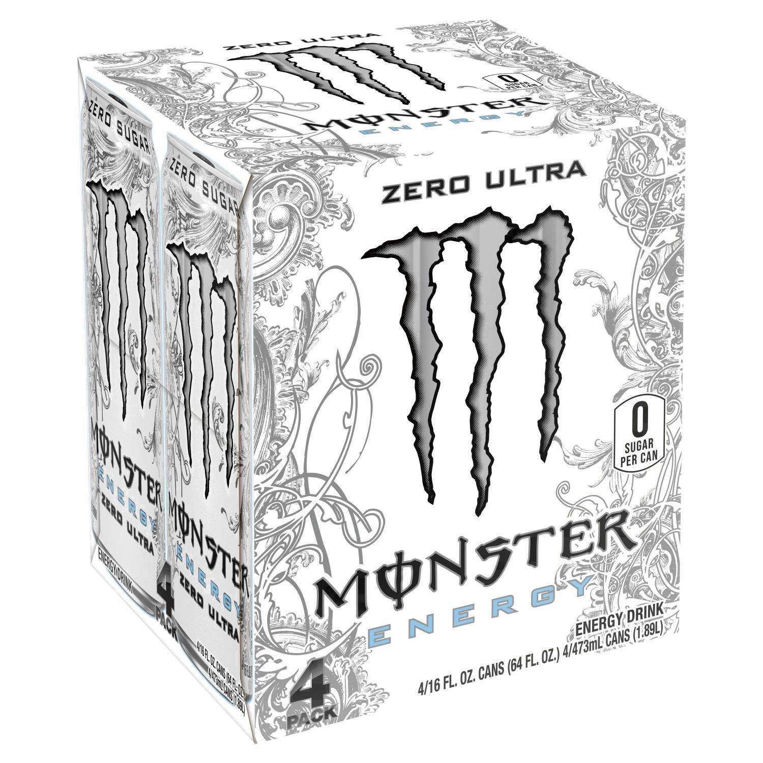 slide 41 of 73, Monster Energy Monster Zero Ultra Energy Drink- 4 ct; 16 oz, 4 ct; 16 oz