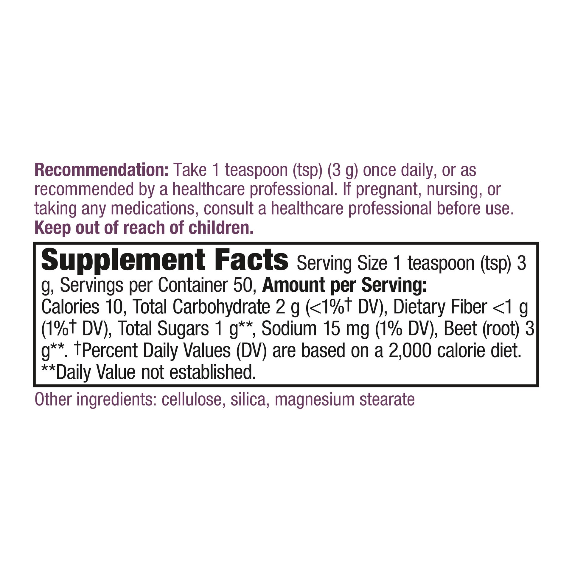 slide 2 of 4, Nature's Way Beet Root Powder, 5 oz