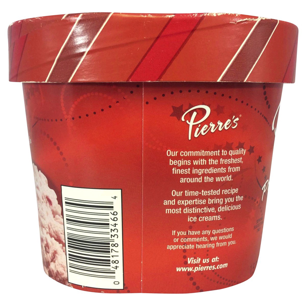 slide 7 of 9, Pierre's Pierres Strawberry Ice Cream, 48 fl oz