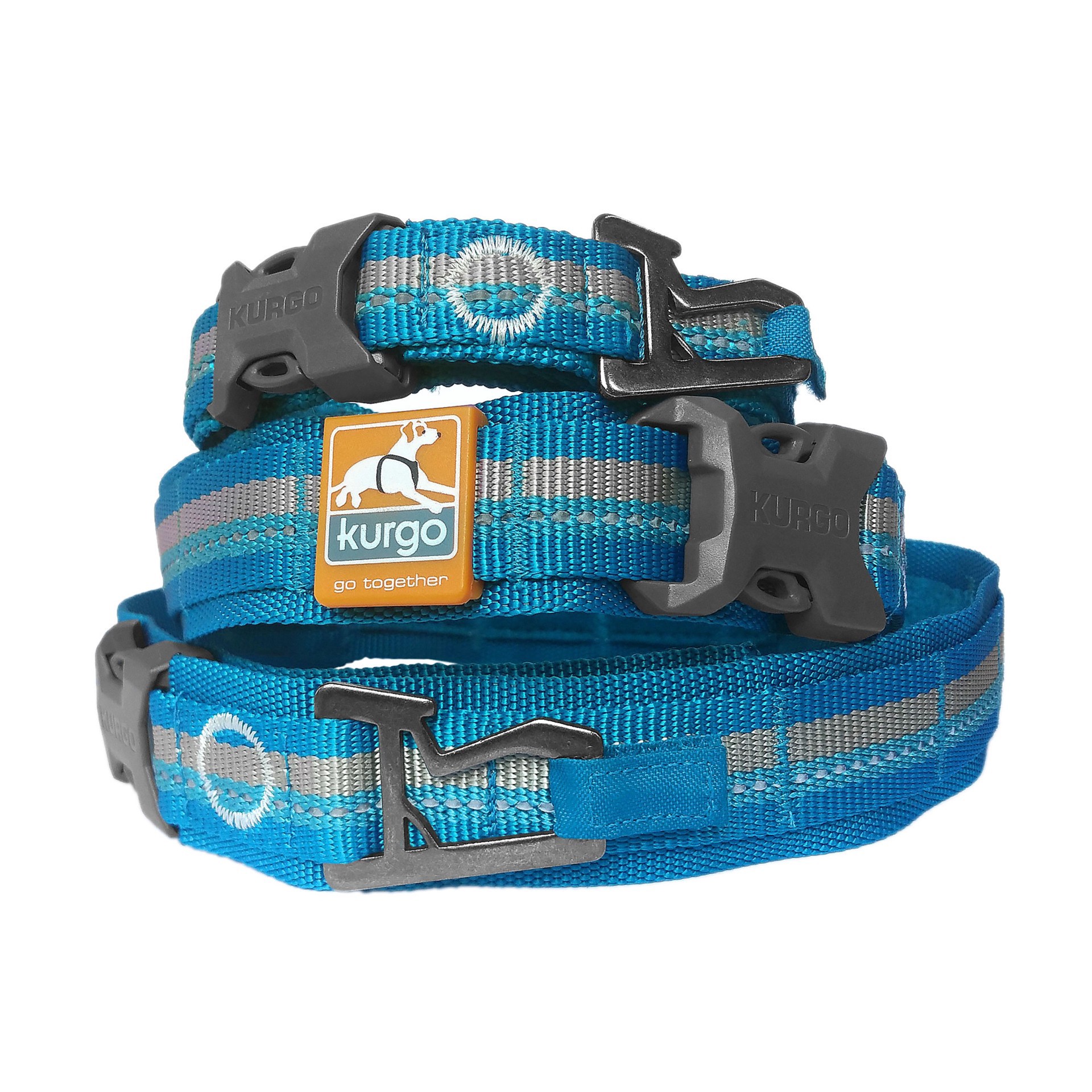 slide 1 of 1, Kurgo RSG Polyester Reflective Dog Collar, MED