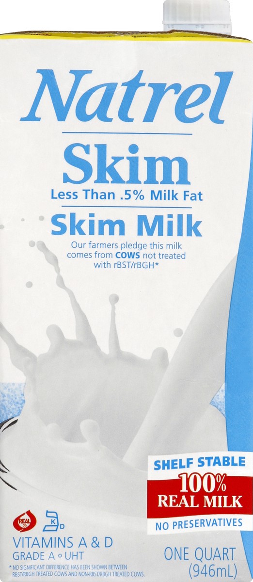 slide 4 of 4, Natrel Skim Milk, 32 fl oz