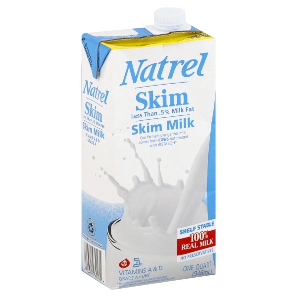 slide 1 of 4, Natrel Skim Milk, 32 fl oz
