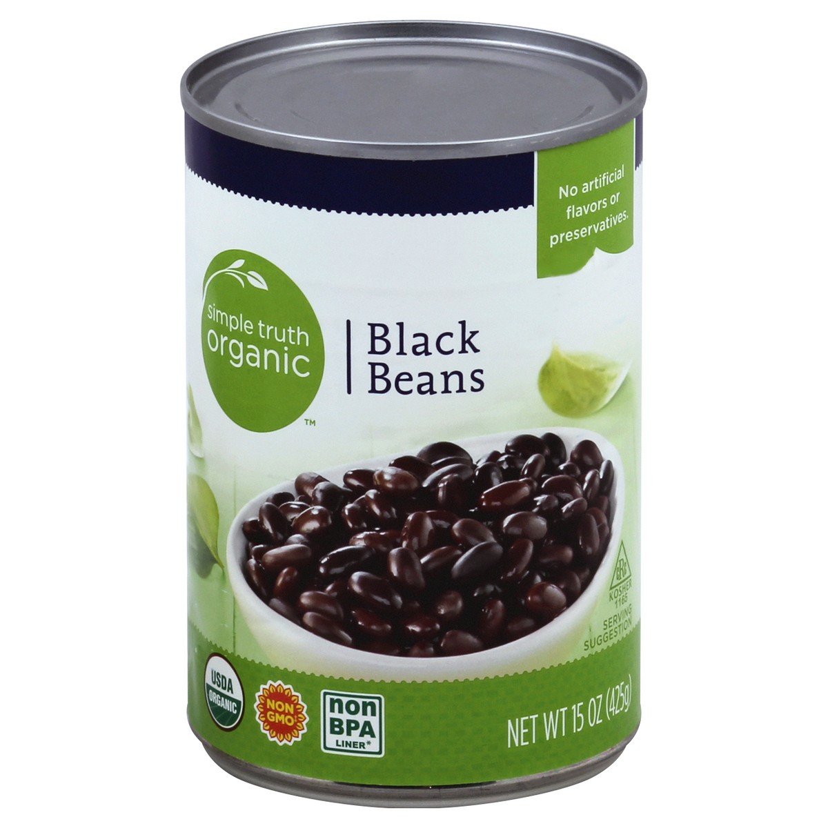 slide 2 of 3, Simple Truth Organic Black Beans 15 oz, 15 oz