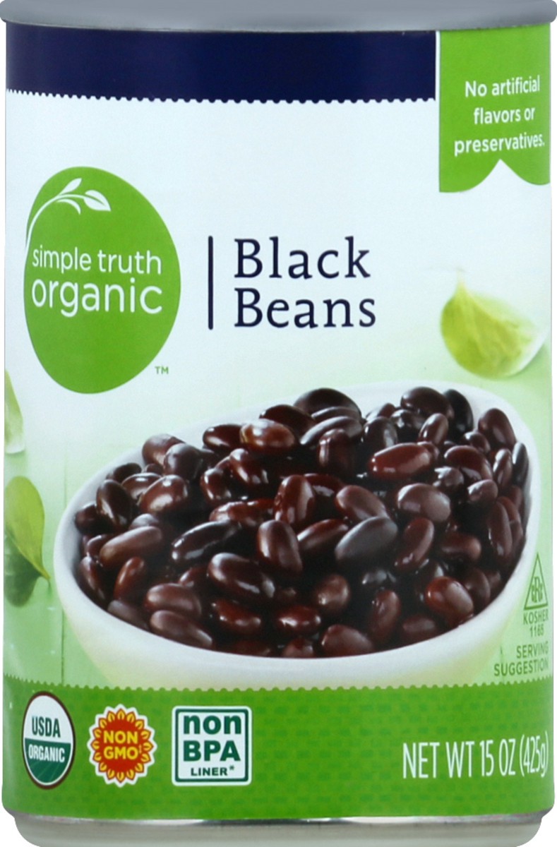 slide 1 of 3, Simple Truth Organic Black Beans 15 oz, 15 oz