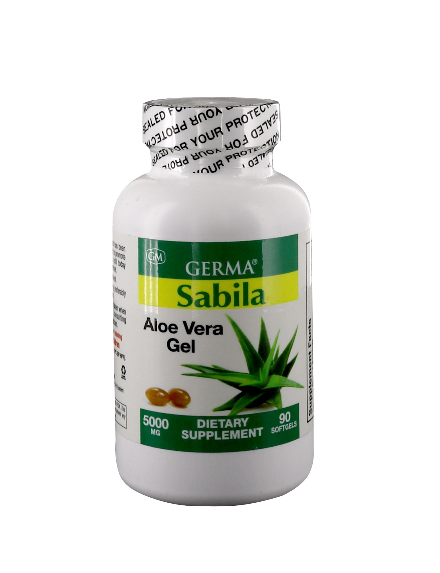 slide 1 of 1, Germa Sabila Aloe Vera Gel Dietary Supplement Softgels, 90 ct