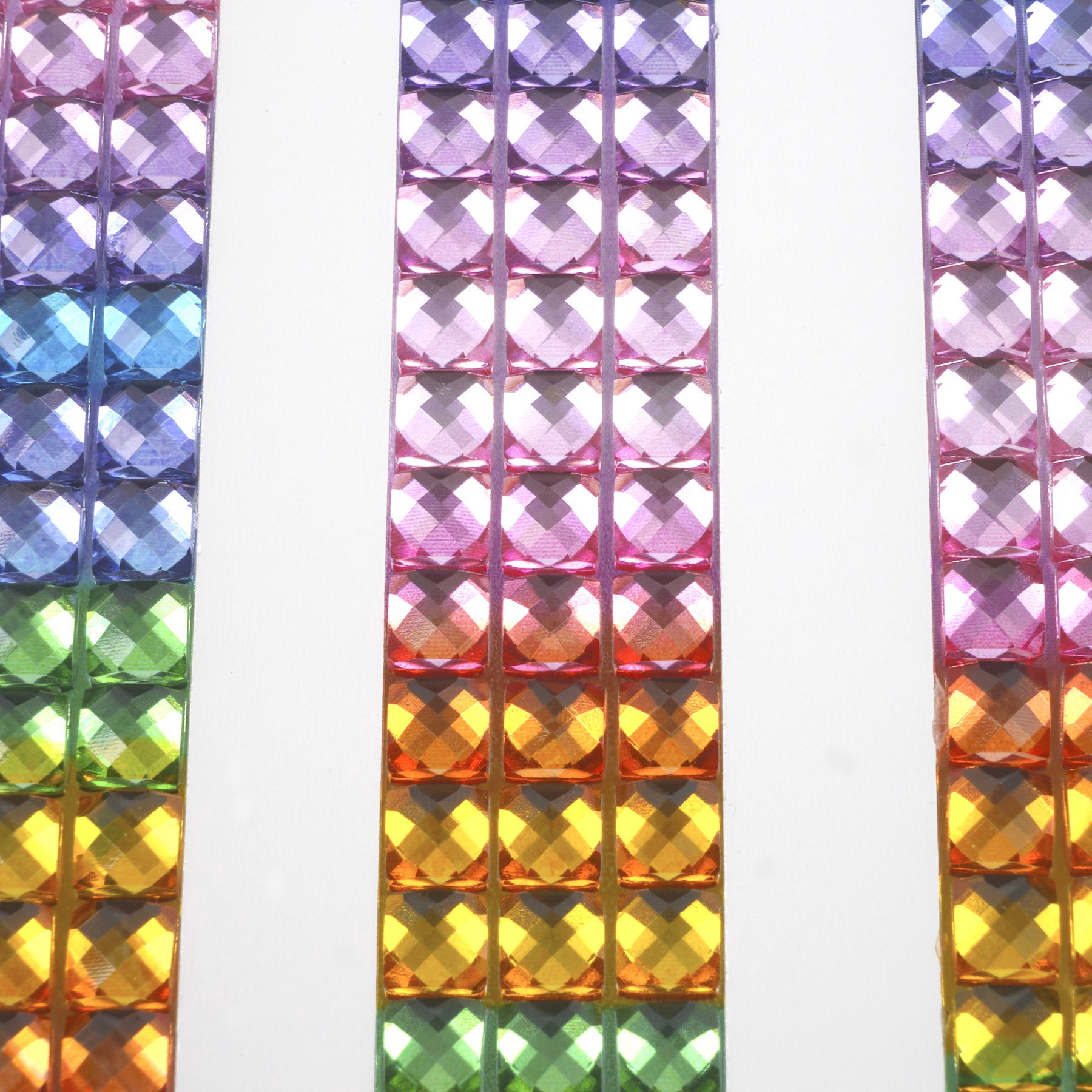 slide 4 of 6, Rainbow Border Bling Stickers By Recollections, 12 in x 0.5 in