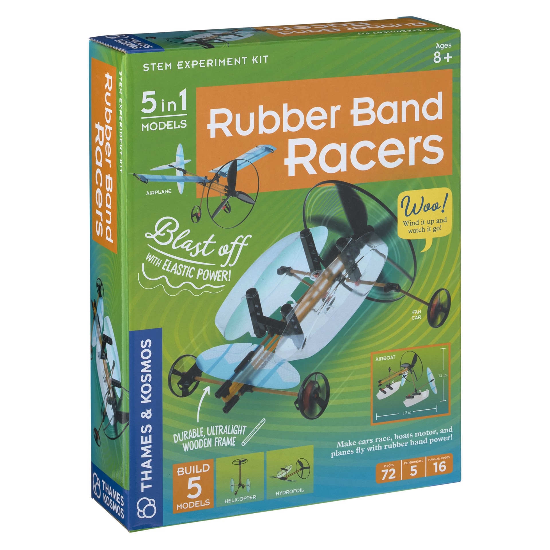 slide 4 of 4, Rubber Band Racers Kit, 1 ct