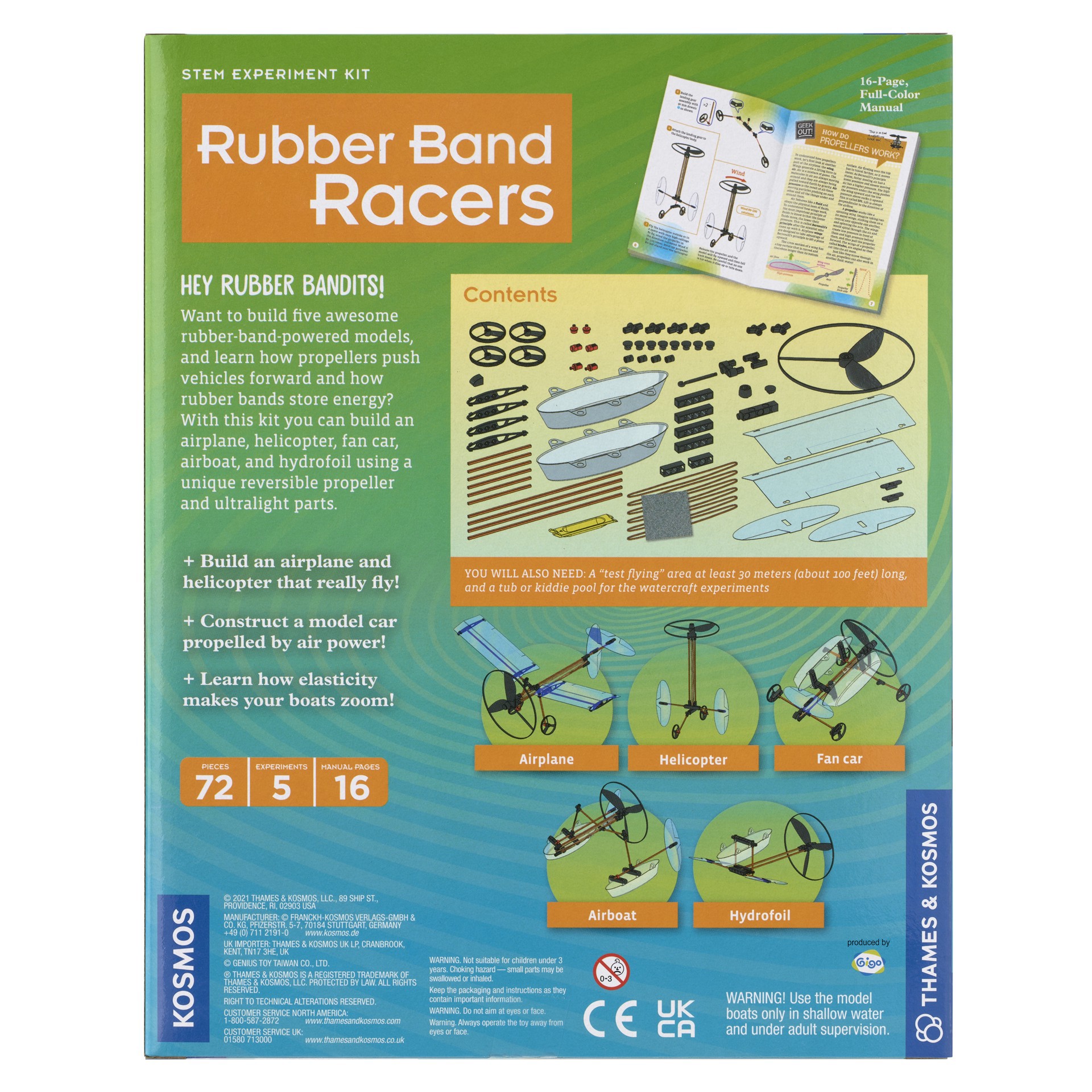 slide 3 of 4, Rubber Band Racers Kit, 1 ct