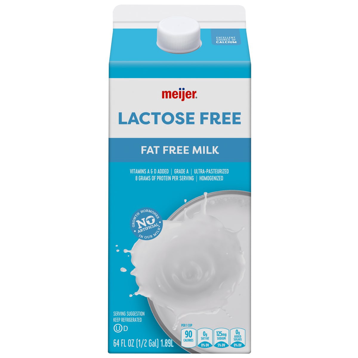 slide 1 of 13, Meijer Lactose Free Milk, 64 fl oz