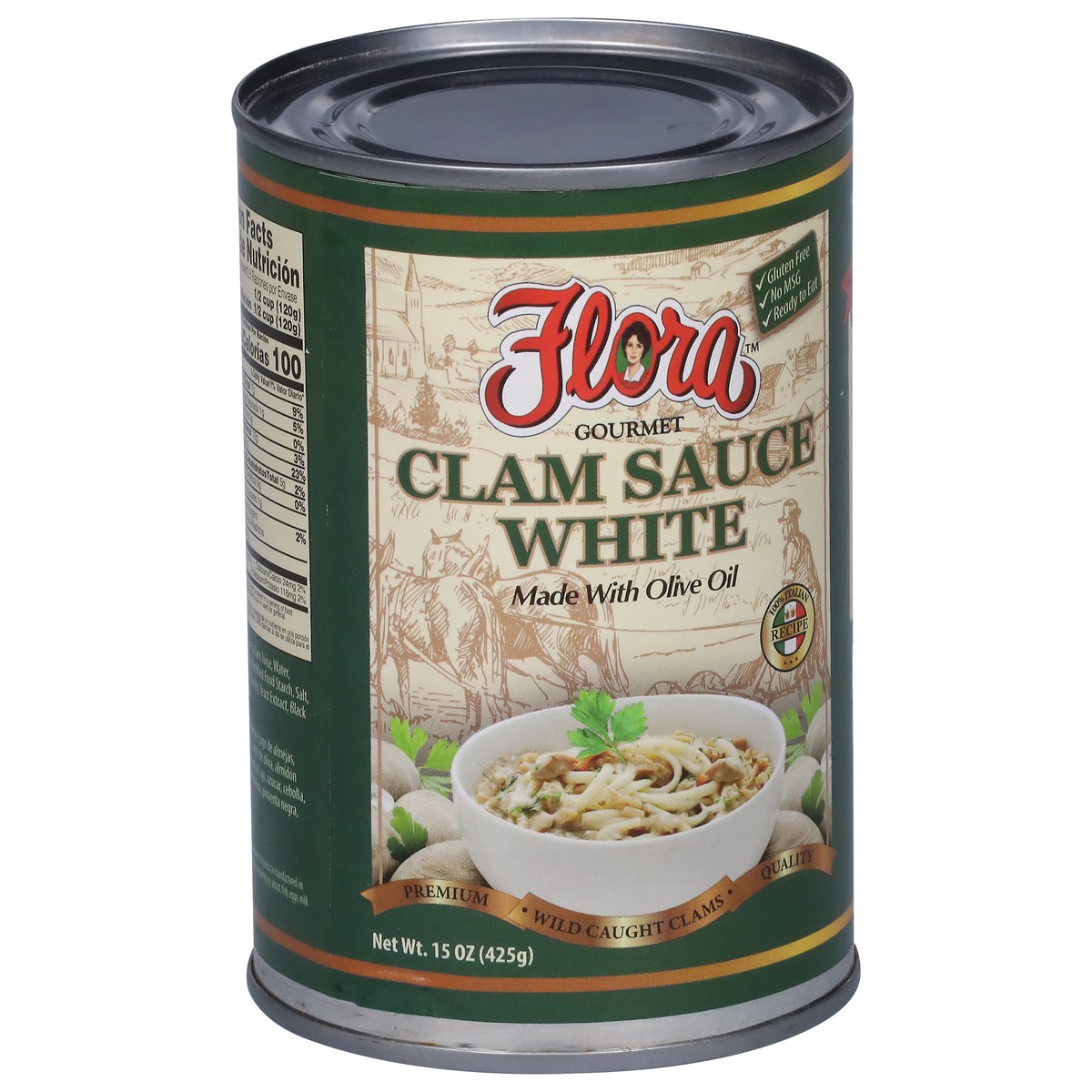 slide 9 of 9, Flora Gourmet Clam Sauce White 15 oz, 15 oz