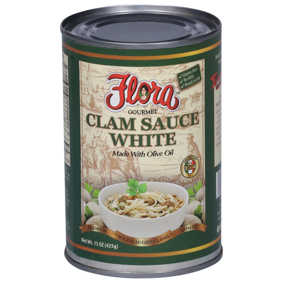 slide 1 of 9, Flora Gourmet Clam Sauce White 15 oz, 15 oz