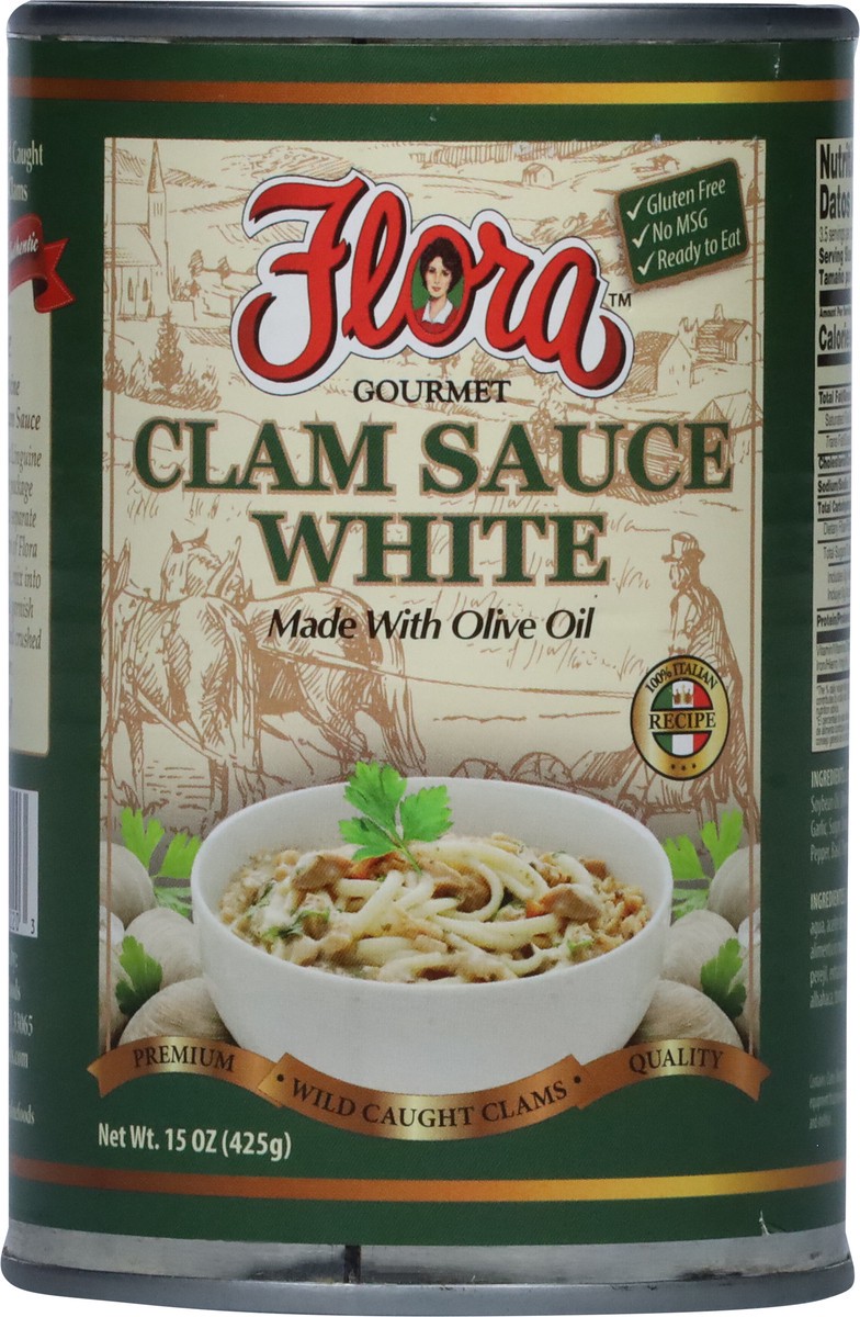 slide 7 of 9, Flora Gourmet Clam Sauce White 15 oz, 15 oz