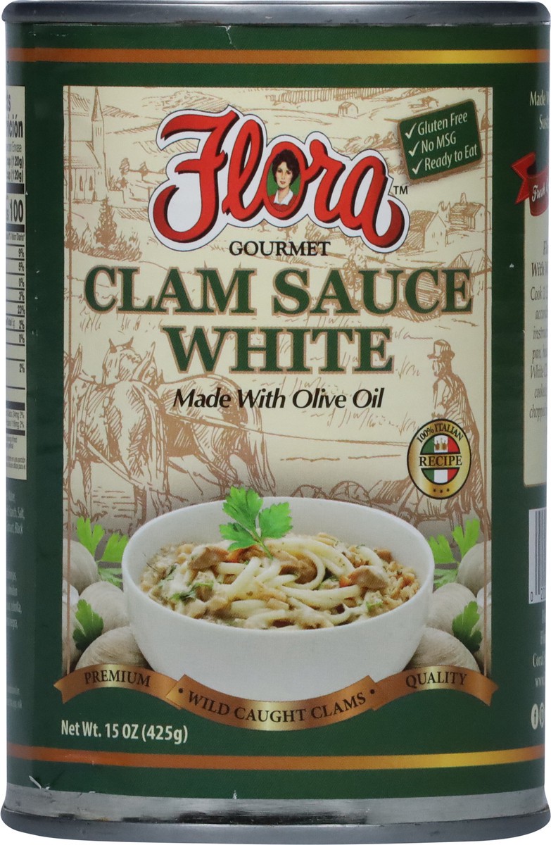 slide 2 of 9, Flora Gourmet Clam Sauce White 15 oz, 15 oz