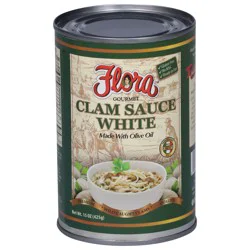 Flora Gourmet Clam Sauce White 15 oz