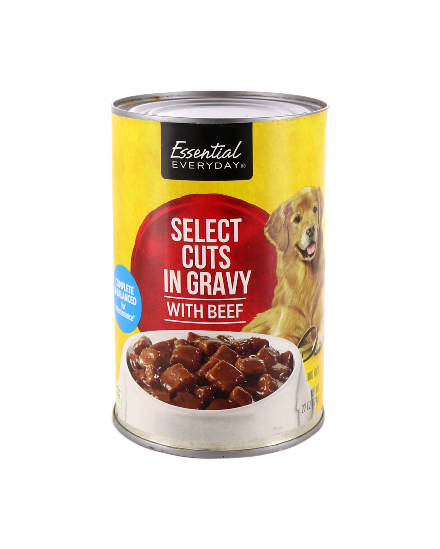 slide 1 of 1, Ee Dog Food Selct Cut Beef W/Grvy, 22 oz