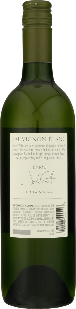 slide 3 of 11, Joel Gott Sauvignon Blanc White Wine, 750mL Wine Bottle, 13.9% ABV, 750 ml