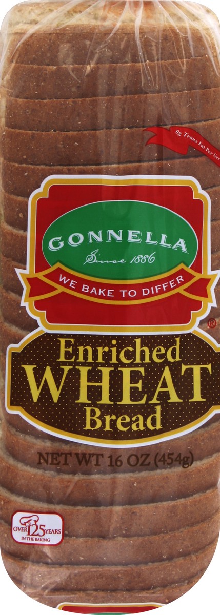 slide 4 of 5, Gonnella Enriched Wheat Bread, 16 oz