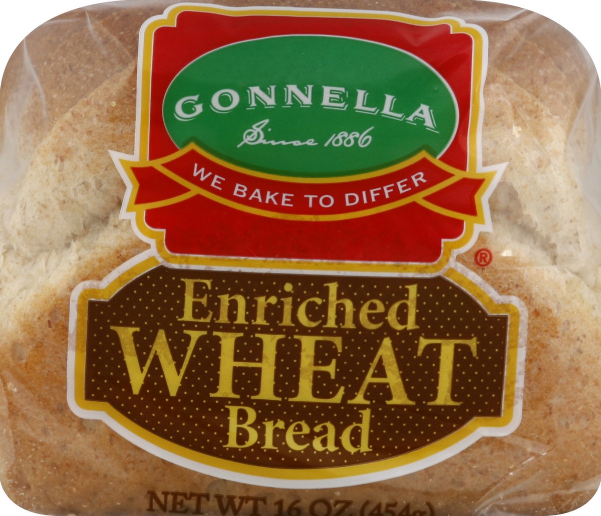 slide 5 of 5, Gonnella Enriched Wheat Bread, 16 oz