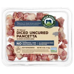 Niman Ranch All Natural Diced Uncured Pancetta 4 oz