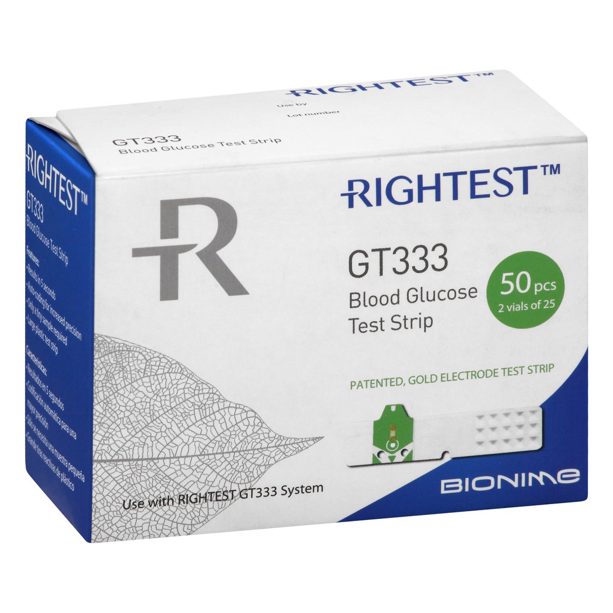 slide 4 of 11, Rightest GT333 Blood Glucose Test Strips 100 ea, 100 ct