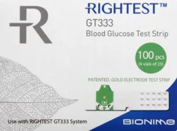 Rightest GT333 Blood Glucose Test Strips 100 ea