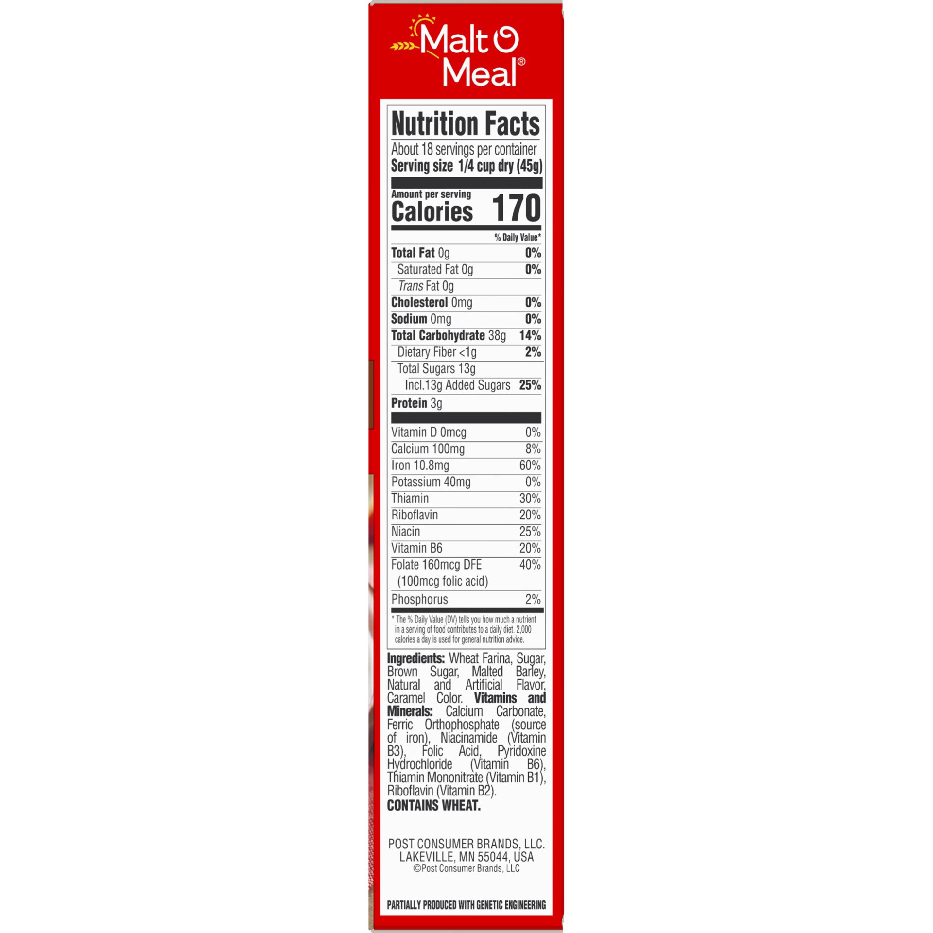 slide 3 of 8, Malt-O-Meal Maple and Brown Sugar Wheat Hot Cereal, 36 OZ Box, 28 oz