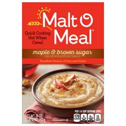Malt-O-Meal Maple and Brown Sugar Wheat Hot Cereal, 36 OZ Box