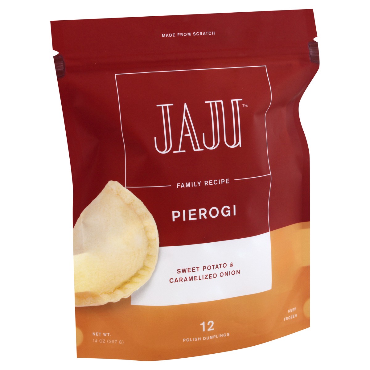 slide 10 of 10, JaJu Pierogi Sweet Potato & Caramelized Onion Polish Dumplings 12 ea, 12 ct