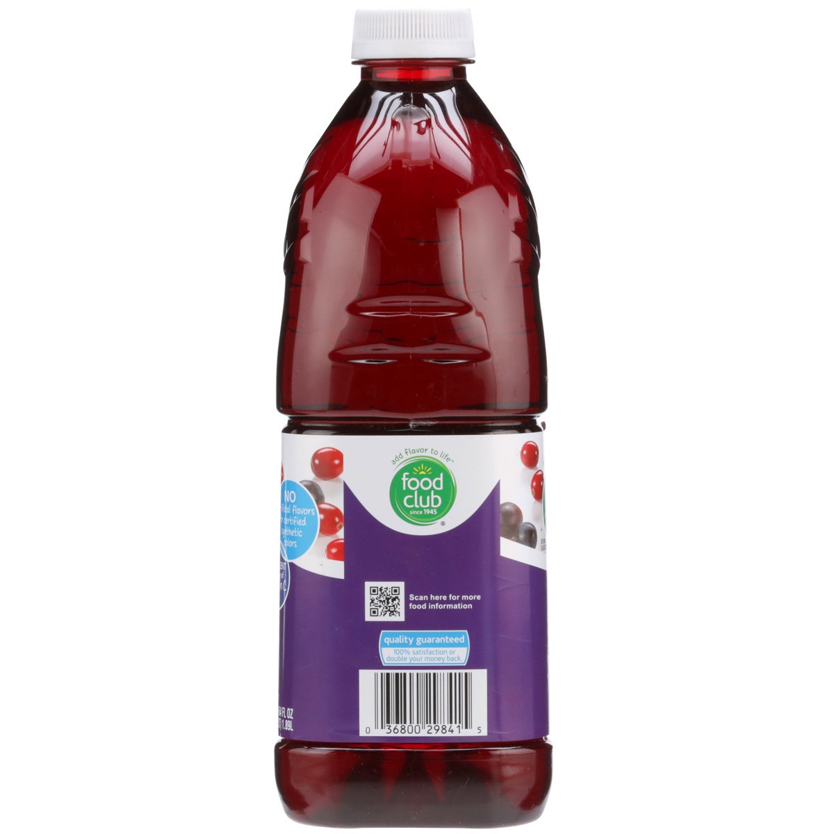 slide 5 of 9, Food Club Grape Cranberry Juice Cocktail - 64 fl oz, 64 fl oz