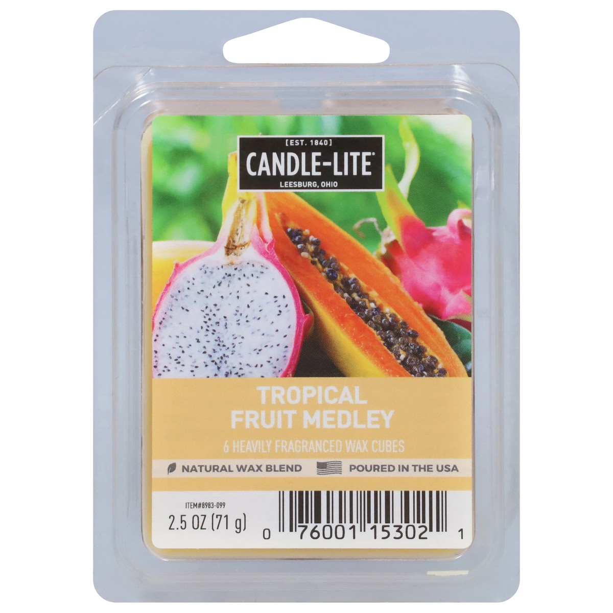 slide 10 of 12, Candle-Lite Tropical Fruit Medley Wax Cubes 6 ea, 6 ct