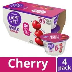 Light + Fit Nonfat Gluten-Free Cherry Greek Yogurt Cups
