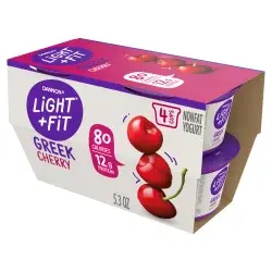 Light + Fit Nonfat Gluten-Free Cherry Greek Yogurt Cups