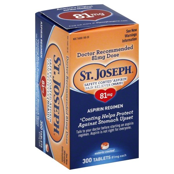 slide 1 of 1, St. Joseph Aspirin Regimen 300 ea, 300 ct