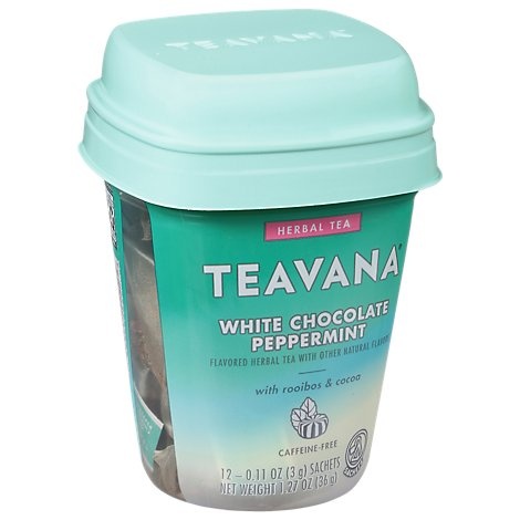 slide 1 of 1, Teavana White Chocolate Peppermint Tea - 12 ct, 12 ct