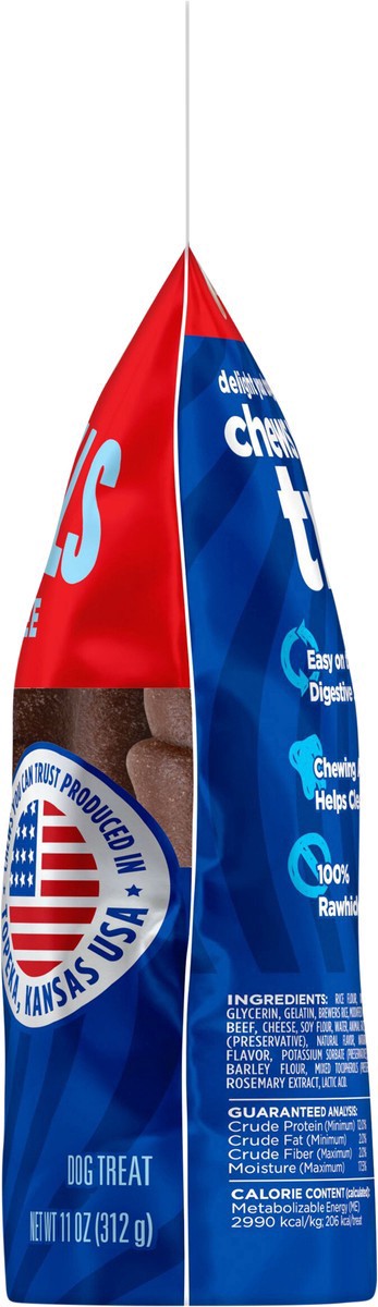 slide 2 of 13, Milk-Bone Flavor Rolls Beefy Cheesy, Yes Please-y! Rawhide Free Dog Treat With Beef, 5-Count Bag, 11 oz